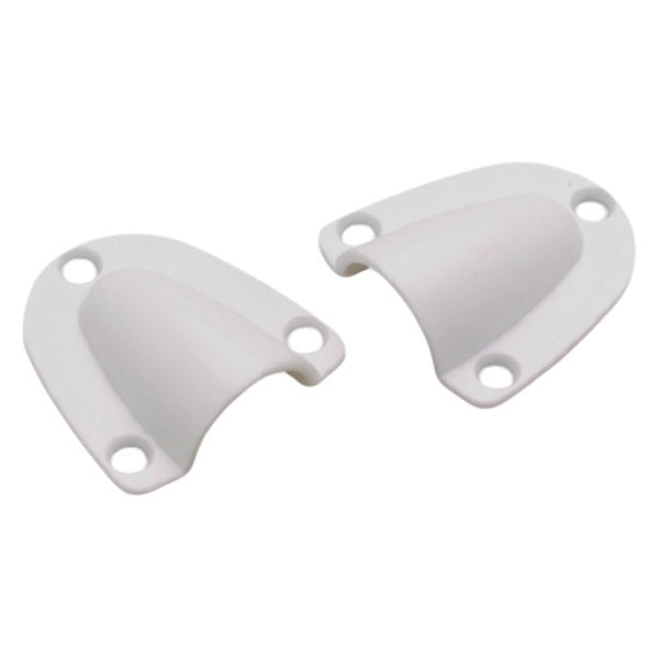 Seachoice® 16171 - 2" L x 2-3/8" W White Plastic Molded Clam Shell Vent