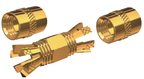 Shakespeare PL258 Gold Plated Solderless Double Female VHF Radio Connector.