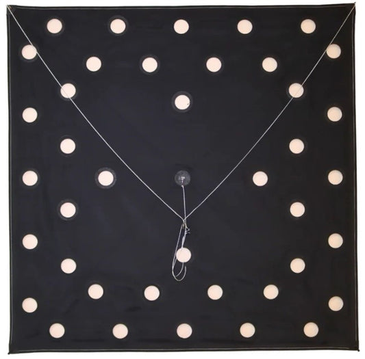 SFE Tournament Series Black Fishing Kite 12-30 MPH. 34" x 34"