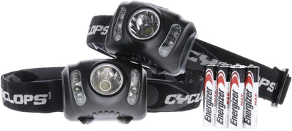 Cyclops CYC-HL210 210 Lumen Tactical Headlamp 2-Pack