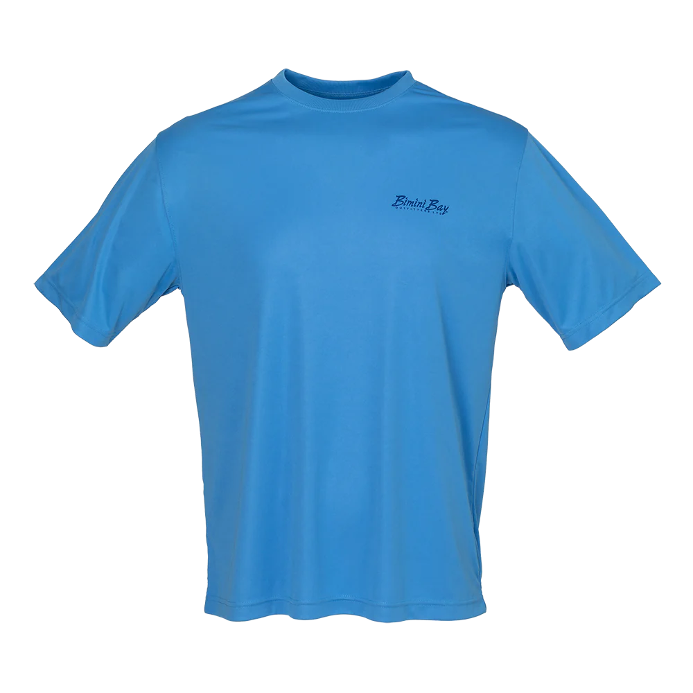 HOOK M' MEN'S FRESHWATER SHORT SLEEVE PERFORMANCE SHIRT - SNAKEHEAD MARINA