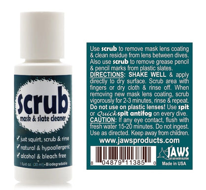 Jaws Spit and Scrub Antifog - Cleaner Combo Pack.