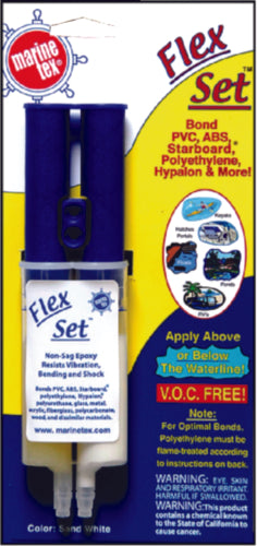 Marine-Tex Flex-Set Underwater Epoxy Sand White 1 Ounce.