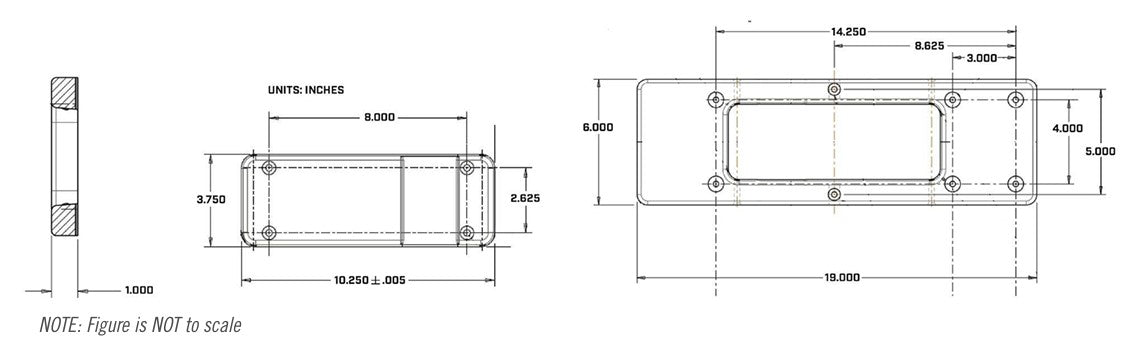 Minn Kota 1854023 MKA-23 Composite Quick Release Bracket for Bow Mount Cable Steer Motors, Black.