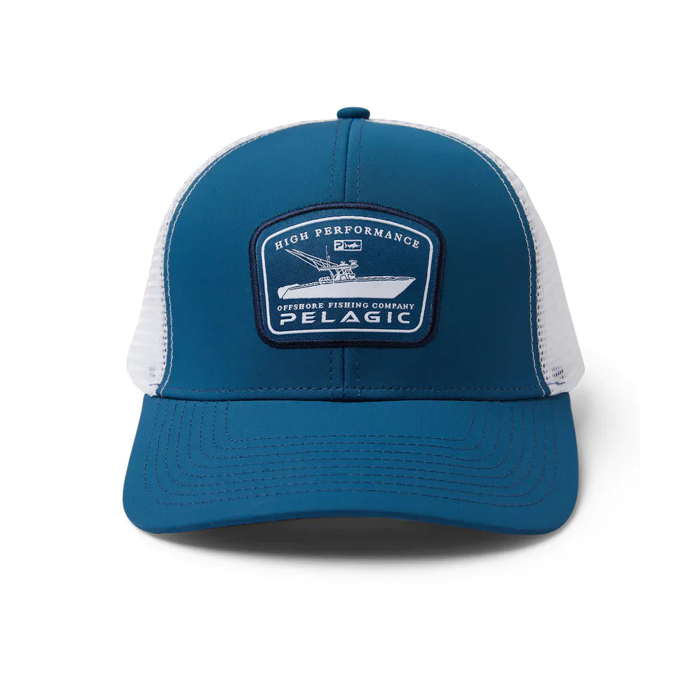 Pelagic Runnin Trucker Adjustable Hat - Navy