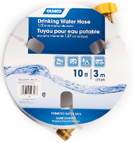 Camco Fresh Water Hose 10' Feet 5/8 ID Super Heavy Duty.