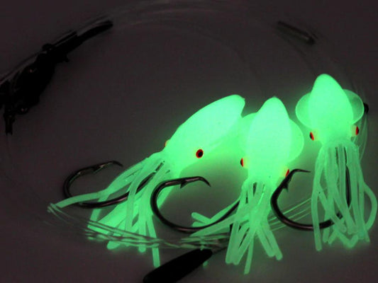 Tormenter Squid Deep Drop Rig - Carbon 3 Hook