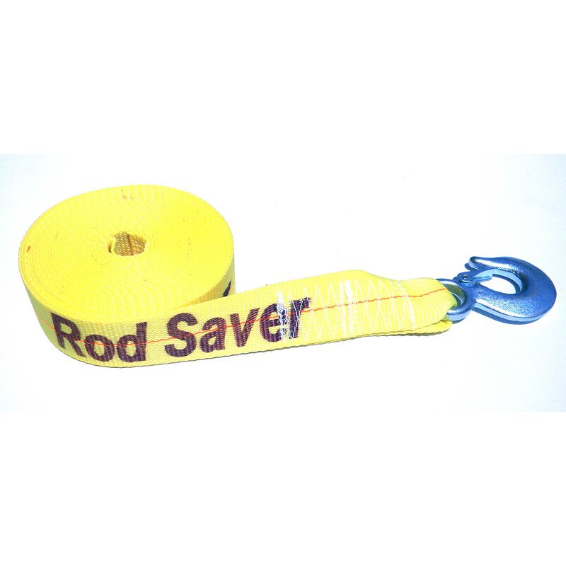 Rod Saver Yellow Heavy Duty Winch Strap 25' 10,000 lbs.