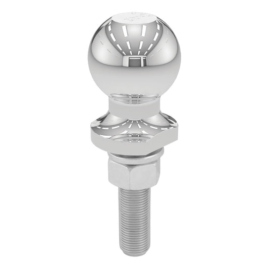 CURT 2" Trailer Ball (3/4" x 3" Shank, 3,500 lbs., Chrome) #40019