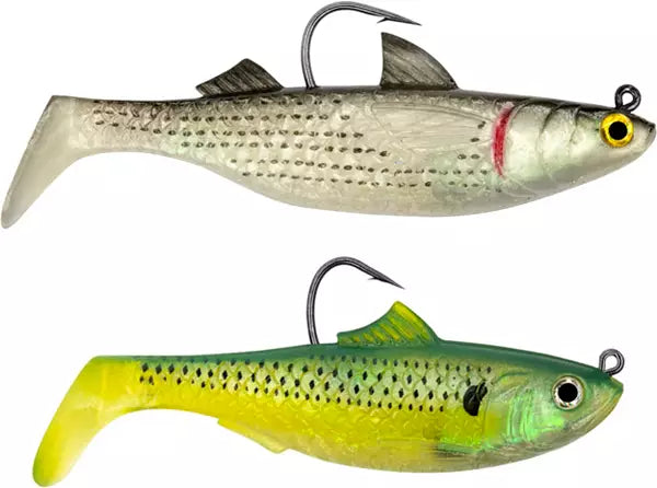 Tsunami Black Mullet/Greenback 4.5" Tidal Pro kit 2pk