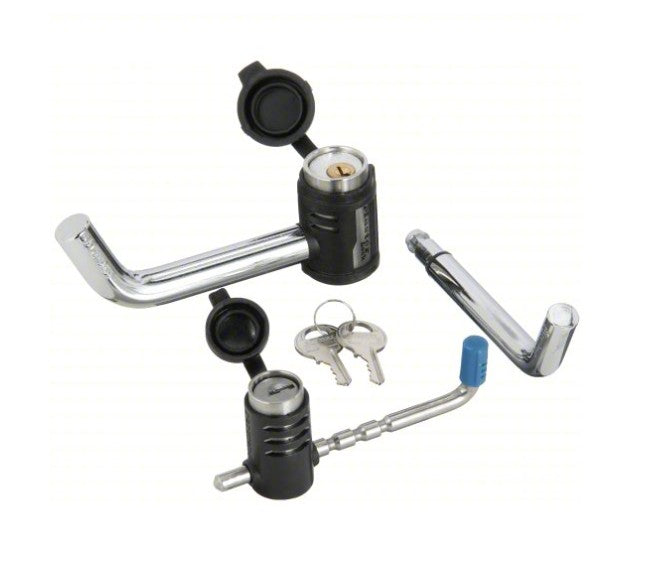 Master Lock 2848DAT Key Alike Set with Receiver and Coupler Latch Locks, 2-Piece Set.