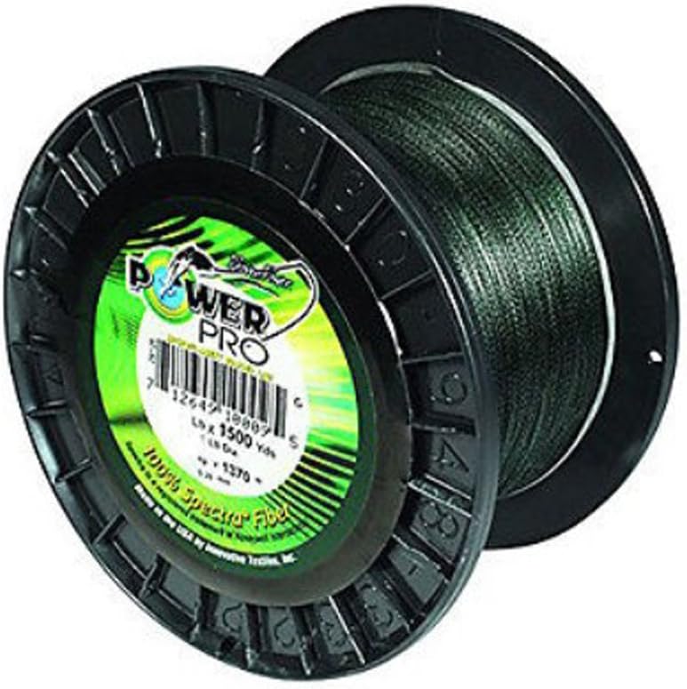 Shimano PowerPro 50lb. x 1,500 Yards - Moss Green Braided Spectra Line.