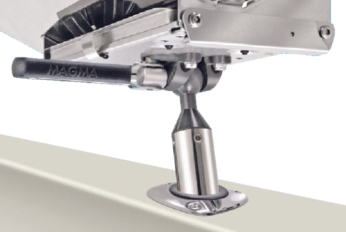 Magma T10-355" LeveLock" All-Angle Fish-Rod Holder (HD) Mount for All Rectangular Grills and Single Mount Filet Tables.