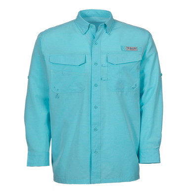 Bimini Bay L/S Laguna Shirt Aqua Large