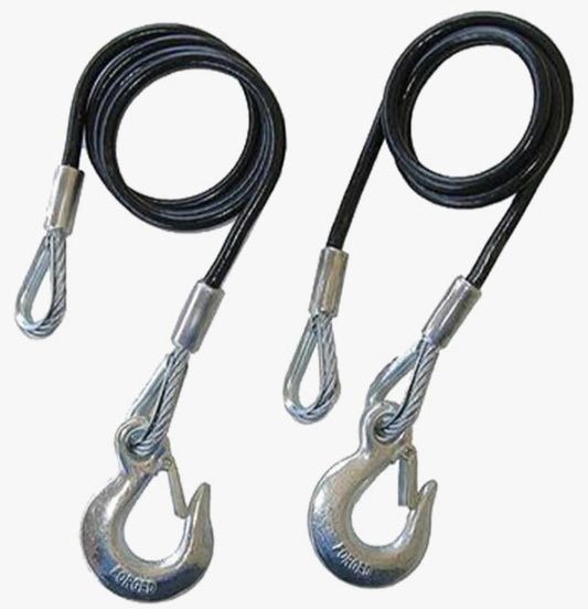 Boat Trailer Hitch Security Cables 12,000 Pound 1 Pair