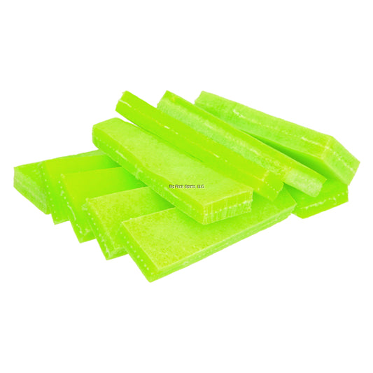 Fishbites 0003 Fish 'n' Strips Shrimp Longer Lasting Bait Strips, 1 1/2", Chartreuse, 15/Pack
