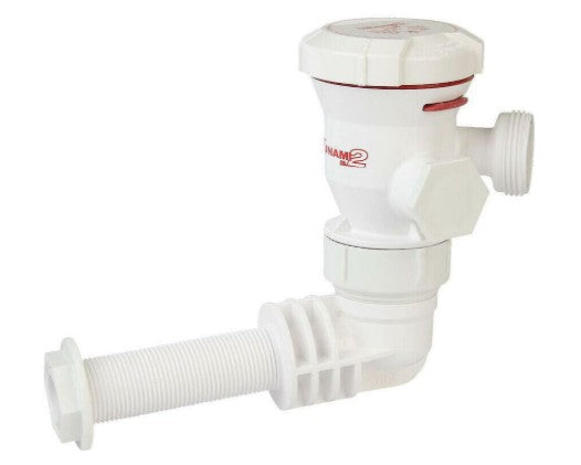 Attwood 56644 Tsunami MK 2 Cartridge Aerator Pump, 1,200 GPH, 90° Inlet.
