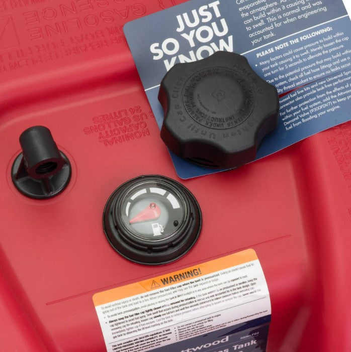 Attwood 6 Gallon Fuel Tank with Gauge.