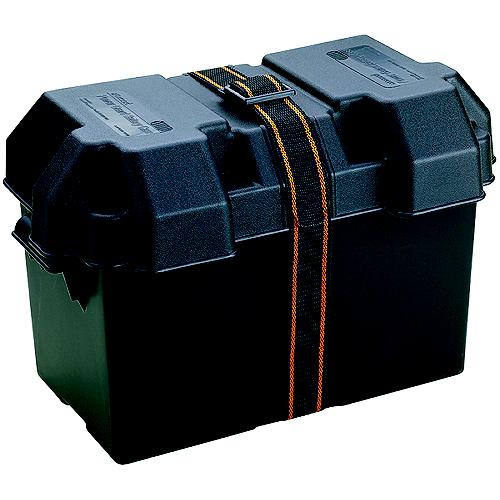 Attwood 90671 Power Guard Battery Box, Black, Fits Group 27M.
