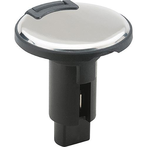 Attwood LightArmor™ Plug-In Base - Round Series, 3-Pin, 316 Stainless Steel.