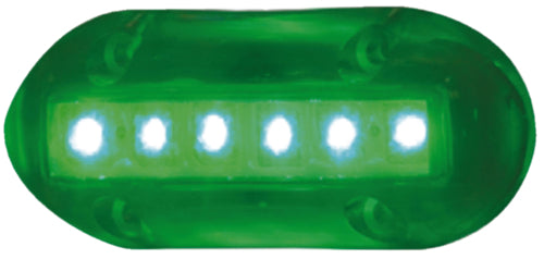 T-H Marine High Intensity LED Underwater Lights, 6 Green LEDs