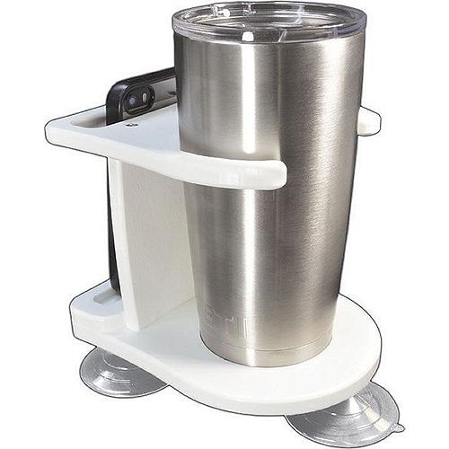 TACO Metals P01-2010W Poly Single Tumbler Holder - White.