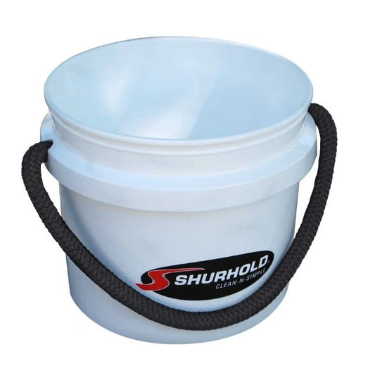 ShurHold 3-1/2 Gallon Rope Handle Bucket - White.