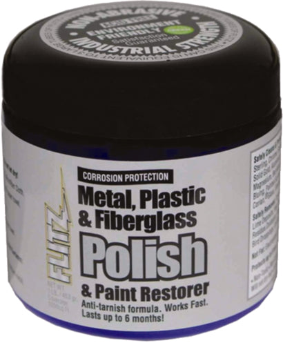 FLITZ - Metal, Plastic & Fiberglass Polish Paste - 1.0 Pound.