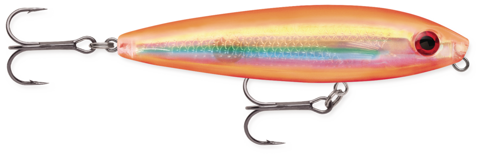 Rapala Skitter Walk BODY LENGTH: 3-1/8" (SW08) WEIGHT: 7/16 oz. Floating