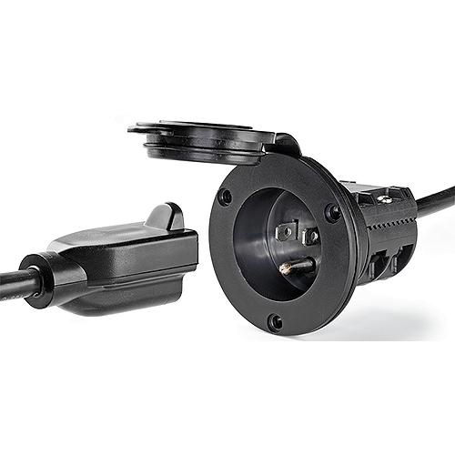 Minn Kota 1865108 AC Power Port, Black.