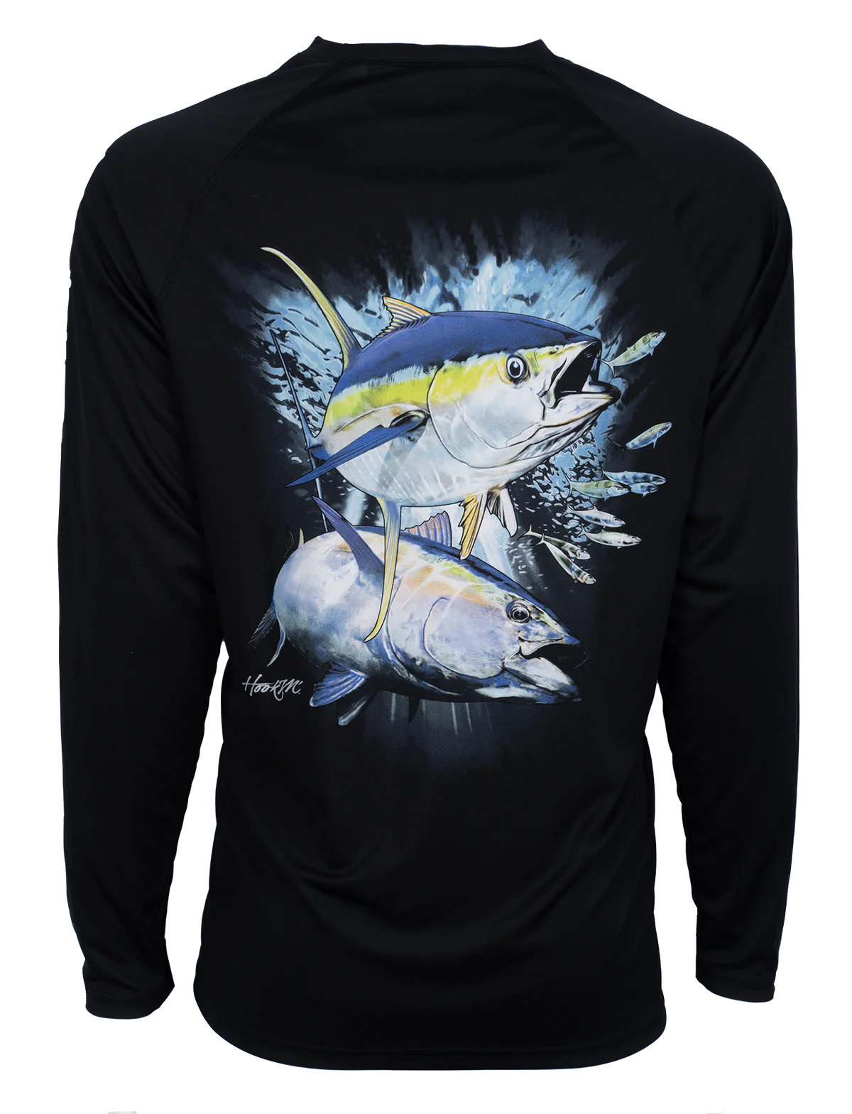 Bimini Bay HOOK M' MEN'S LONG SLEEVE SHIRT YELLOWFIN 4 BLACK