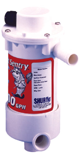 Shurflo Bait Sentry Mag-Drive Livewell Pump 12 Volt 1,100 GPH.