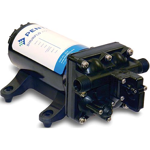 Shurflo 4148-153-E75 Aqua King II Black 55 PSI 12V 4-GPM 10 Amp Automatic Fresh Water Pump.