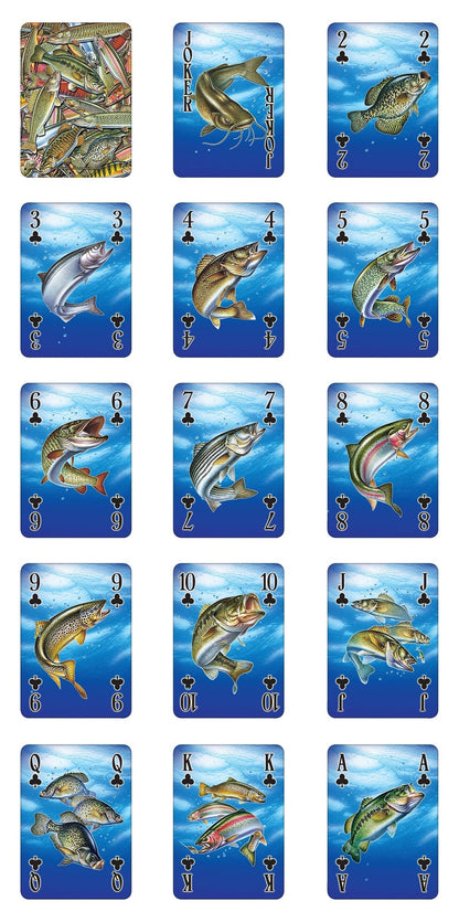 Rivers Edge Freshwater Playing Cards Collection Waterproof Playing Cards for Poker, Casino or Gambling.