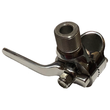 D Lilly Company 104 - Stainless Steel Ratchet Rail Mount 7/8"-1" Stainless Steel Antenna Mount Ratchet Rail Mount Fits Both 7/8" &1" w/Feed-Thru Hole