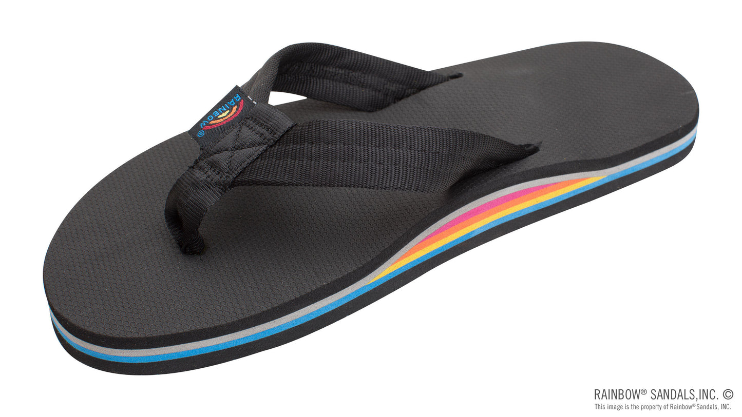 Rainbow Sandals Men's Rainbow Classic Black Strap 301ARP
