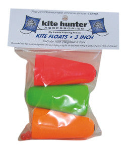 Bob Lewis Kite Floats - 3" Tri-Color Weighted - 3 Pak