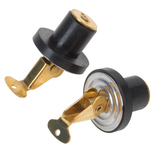 Invincible Marine Boat Bailer Brass Baitwell 5/8" Plug.