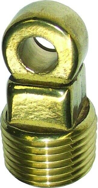 Invincible Marine 1/2" Inch Garboard Easy Screw Drain Plug Brass Shinny.