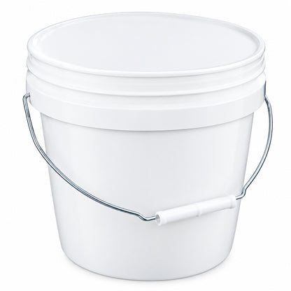 Encore 3-1/2 Gallon Plastic Industrial Pail, White.