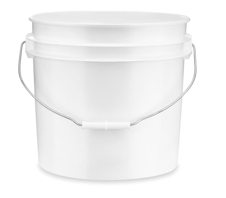 Encore 3-1/2 Gallon Plastic Industrial Pail, White.