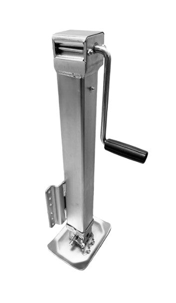 Rhino Strong Square Tube Drop Foot Boat Jack 4,000lb Capacity Zinc Plated.
