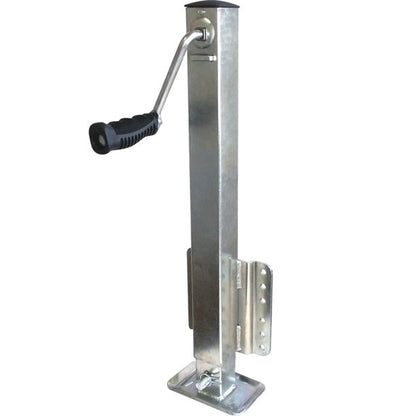 Rhino Strong Square Tube Drop Foot Boat Jack 2,500lb Capacity Zinc Plated.
