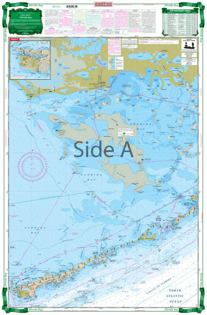 Florida Bay Large Print Navigation Chart 33E Map