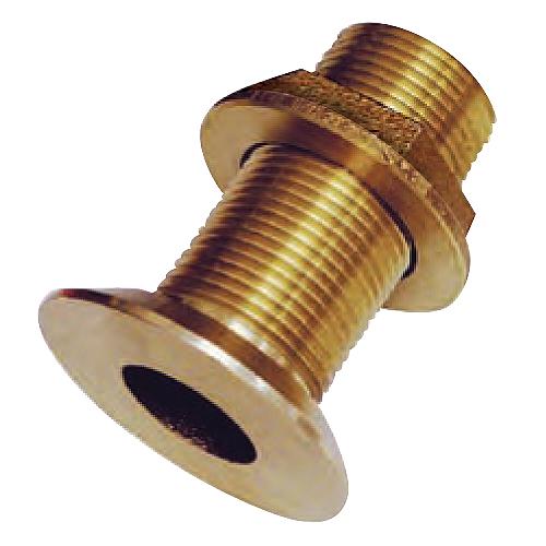 Groco FTH Bronze Flush Thru-Hull with Nut - 1".