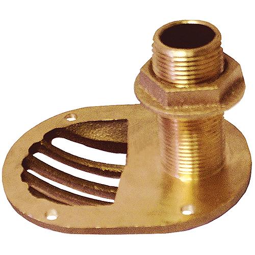 Groco STH 1-1/2" Bronze Scoop Thru-Hull with Nut.