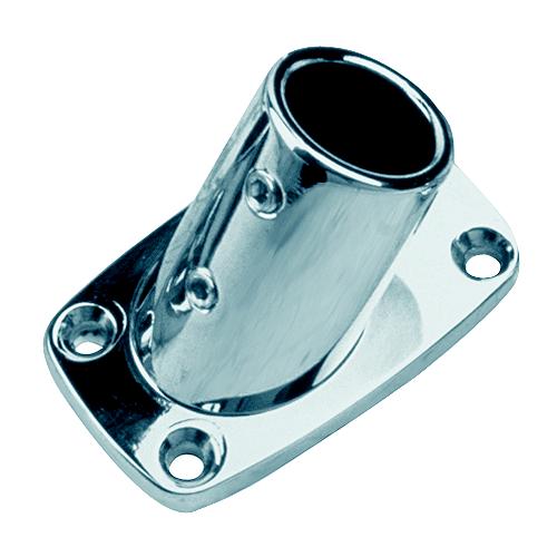 Sea-Dog 2861601 60° Rectangular Base, 7/8" Stainless Steel.