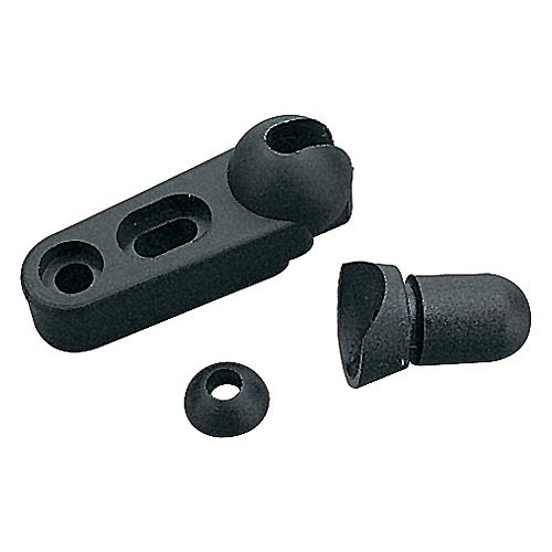 Sea-Dog Windshield Brace Foot, Black, Pair.