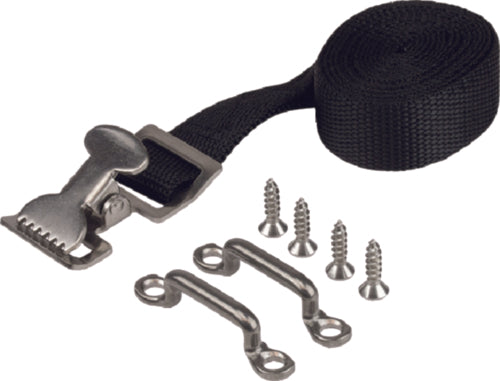 Sea Dog Gas Tank 1" x 6' Strap, 304 Stainless Steel Hardware.