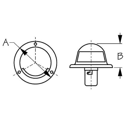 Seadog Horizontal Mount Side Navigation Lights, 1 Pair.